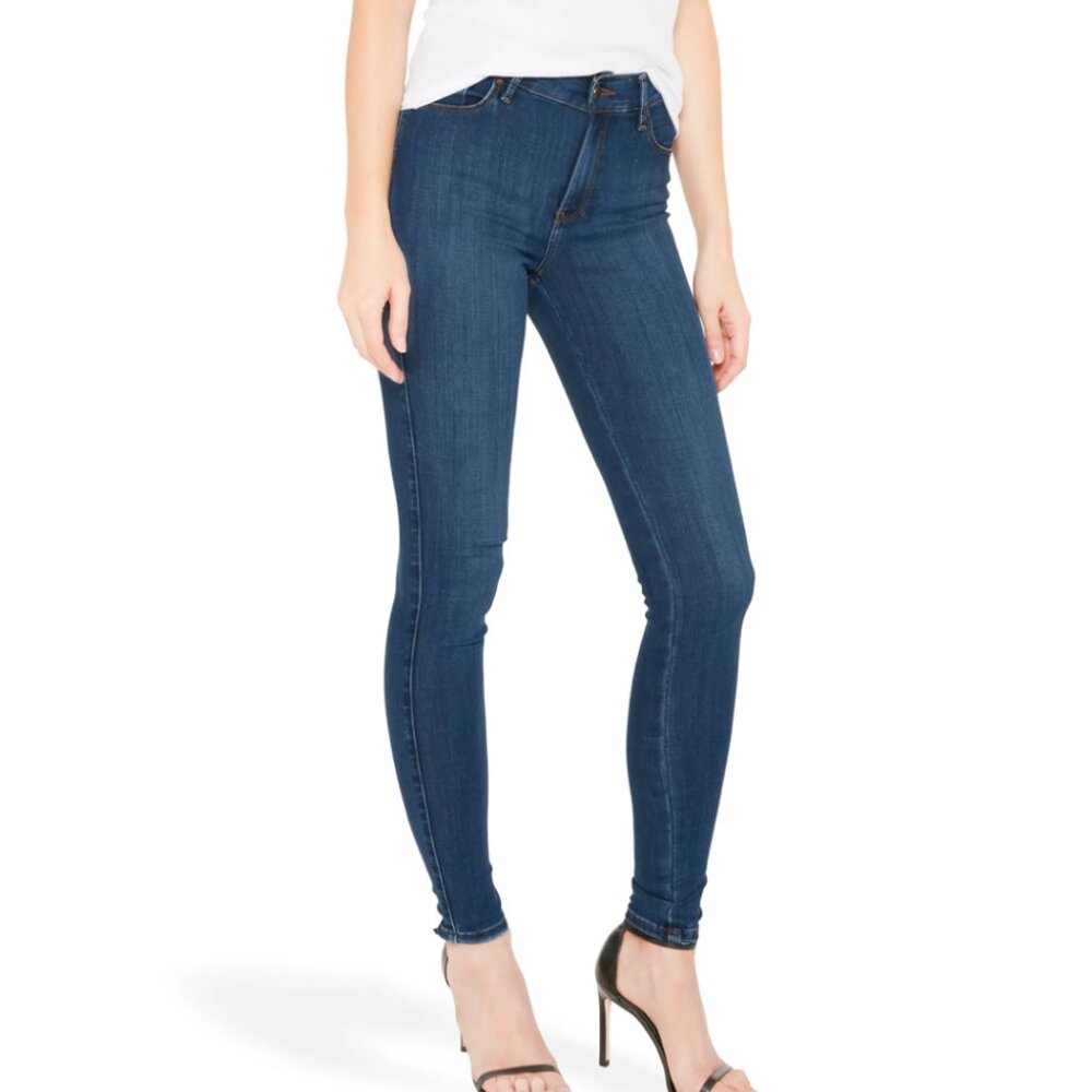 MOTT & BOW Women's High Rise Skinny Jane Jeans, Medium Blue / W26 / L28